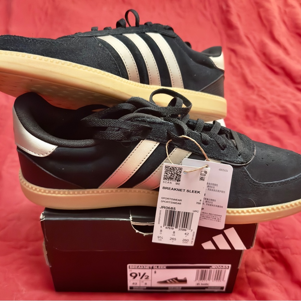 Adidas Breaknet Sleek Black and White Sneakers